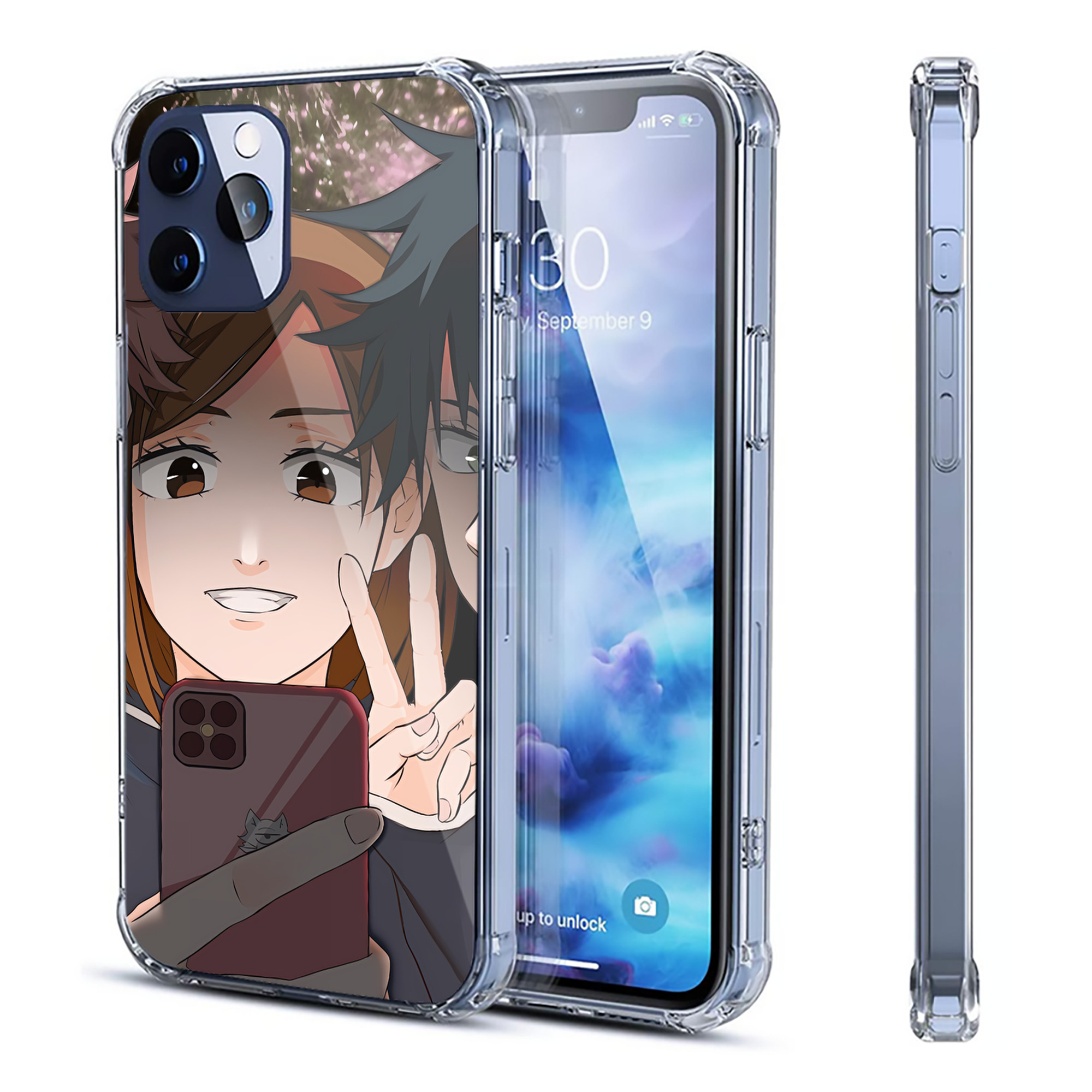 （画像用） SPY×FAMILY间谍家家酒 【iPhone 12シリーズ対応】透明スマホケース（クリアソフトケース）